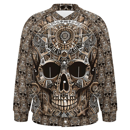 Skull Totem - All-Over-Print Baseball Jacket