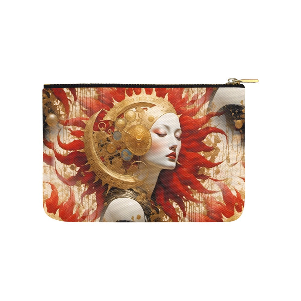 Celestial Rift - Steampunk Siren Zip Pouch