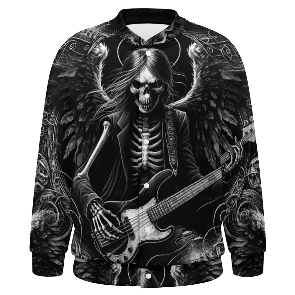 Bass Angel - Gothic Baseball Jacket - A Rockin' Vibe