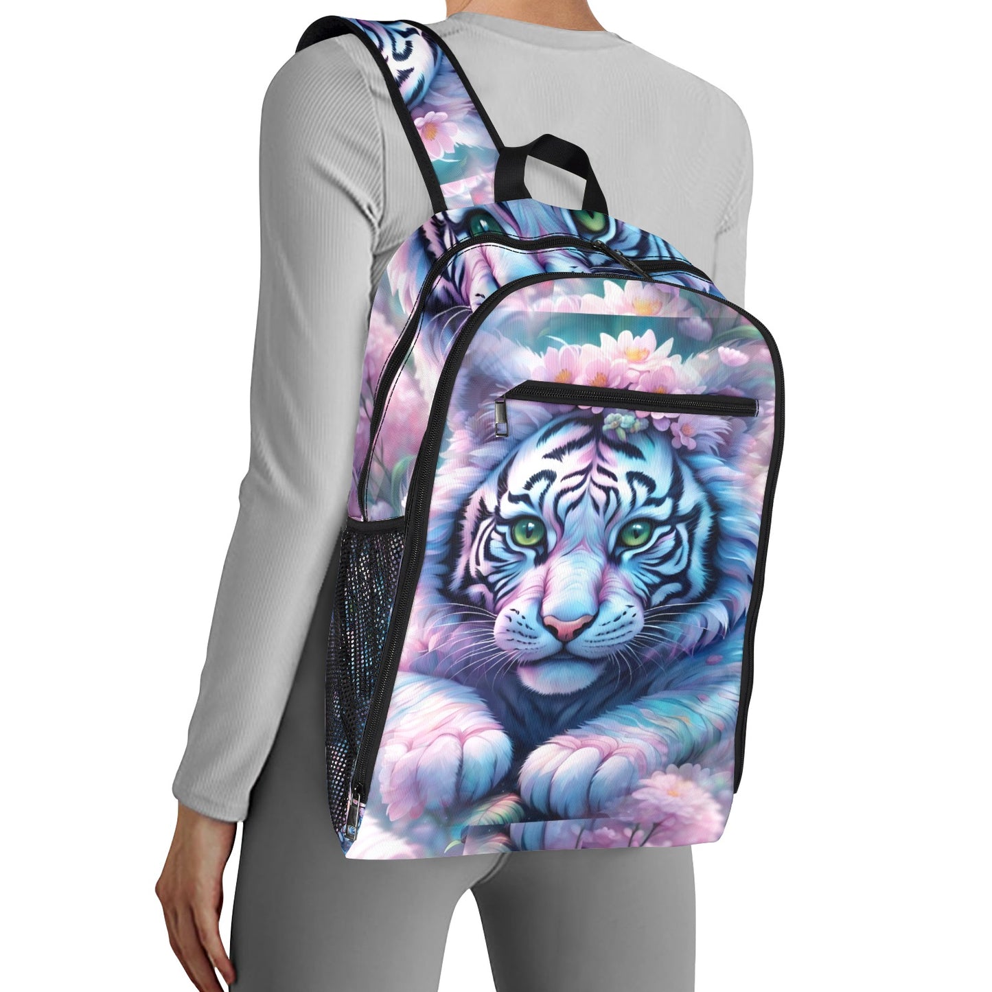 Adorable White Tiger - Fantasy Backpack