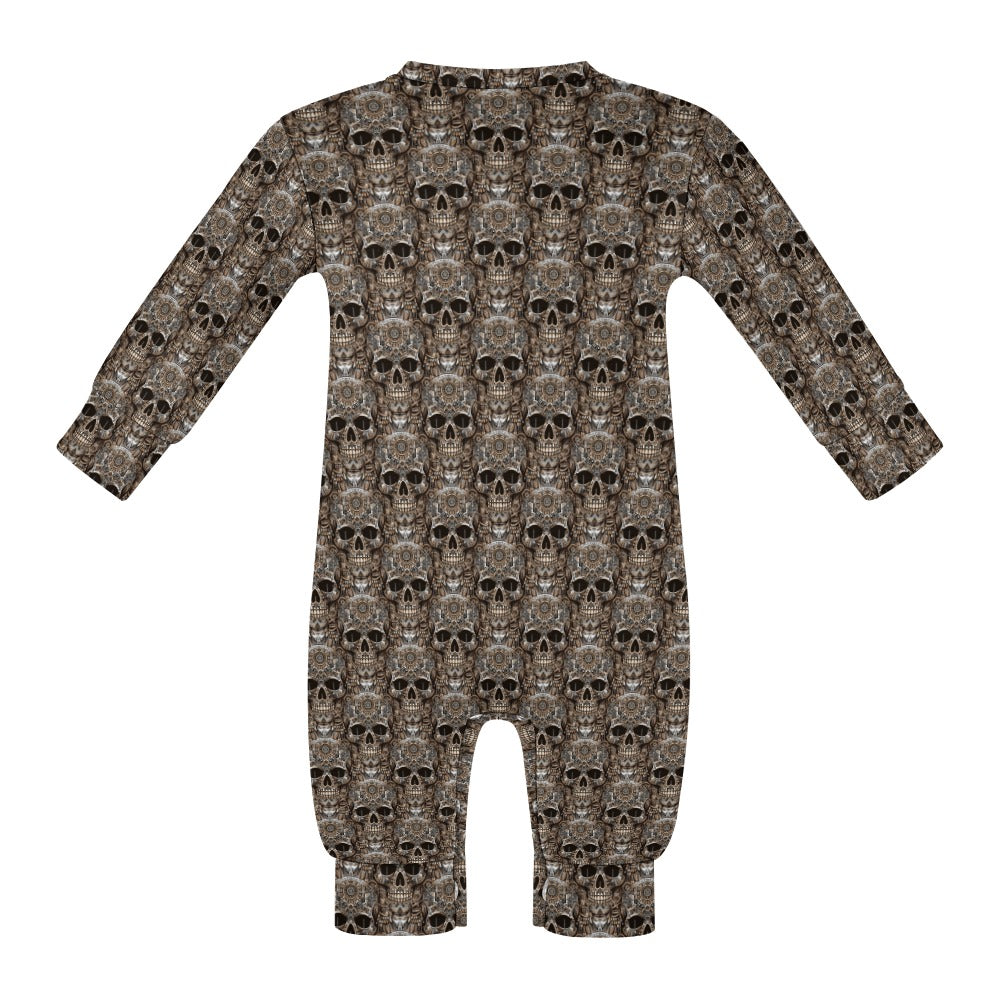 Skull Totem - Patterned Baby Romper