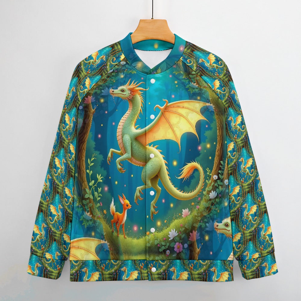 Dragon's Daydream - All-Over-Print Baseball Jacket