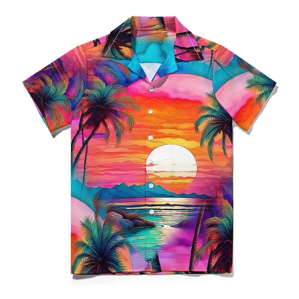 Ocean's Kiss - Cuban Collar Shirt - A Tropical Dream