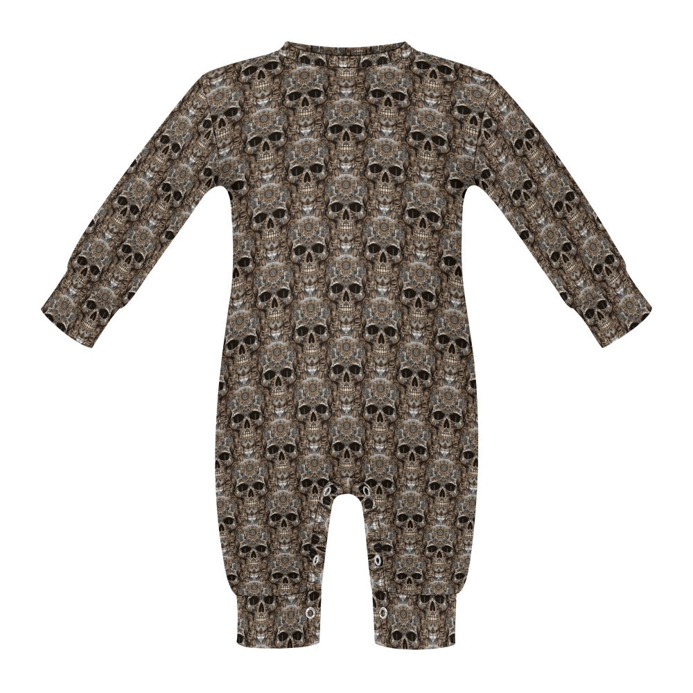 Skull Totem - Patterned Baby Romper