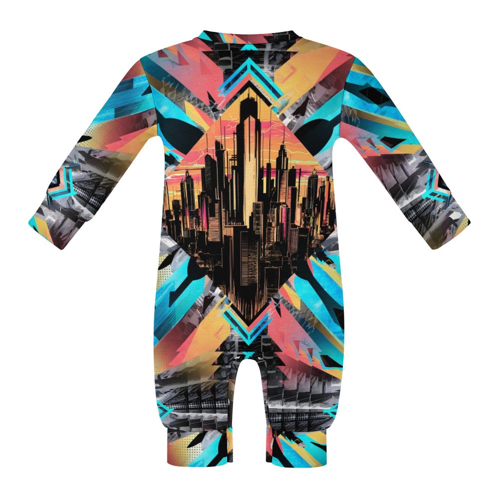 Neon Nights - Baby Onesie - A Futuristic Vibe