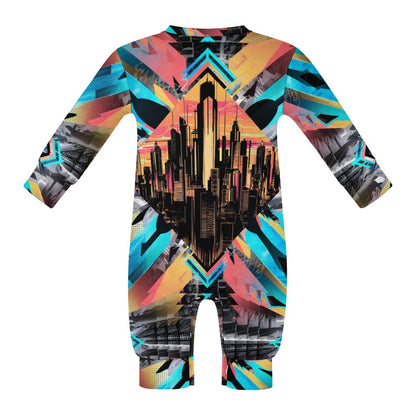 Neon Nights - Baby Onesie - A Futuristic Vibe