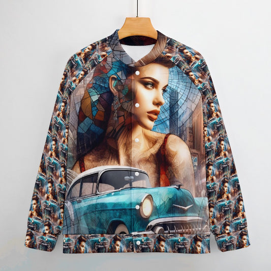 50's Sweetheart - All-Over-Print Baseball Jacket