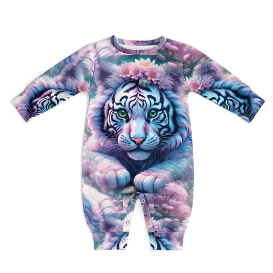 Adorable White Tiger - Baby Romper