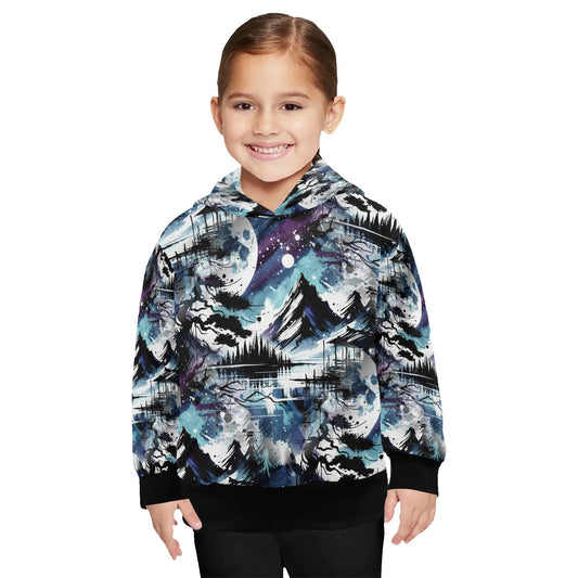 Silent Night - Little Kids Hoodie - A Serene Winter Dream - 2-7 years