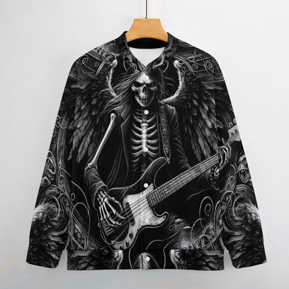 Bass Angel - Gothic Baseball Jacket - A Rockin' Vibe