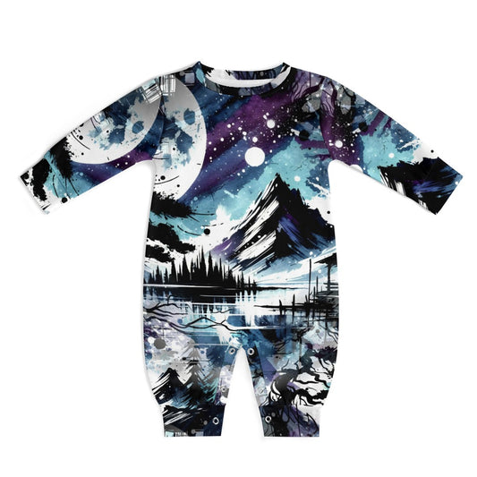 Silent Night - Baby Onesie - A Serene Winter Dream