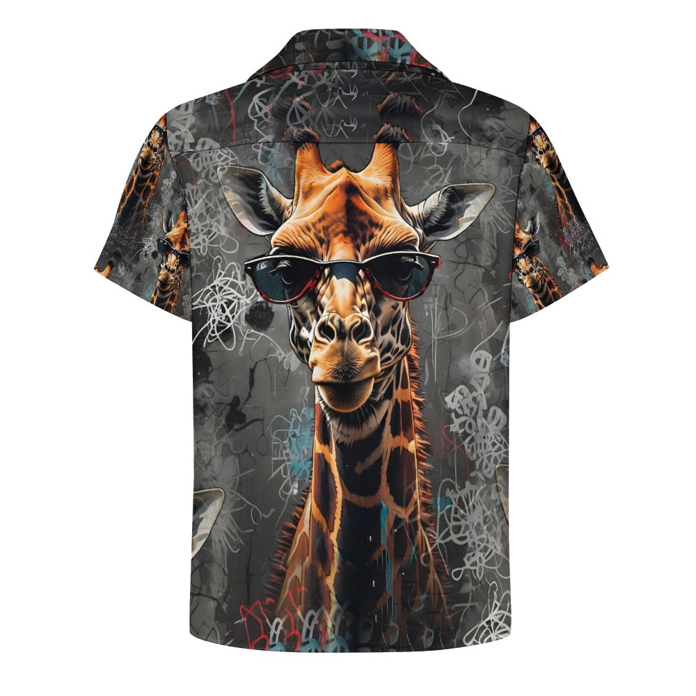 Streetwise Safari - Cuban Collar Shirt - A Wild Urban Adventure