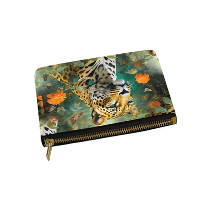 Leopard Flora - Jungle Majesty Zip Pouch