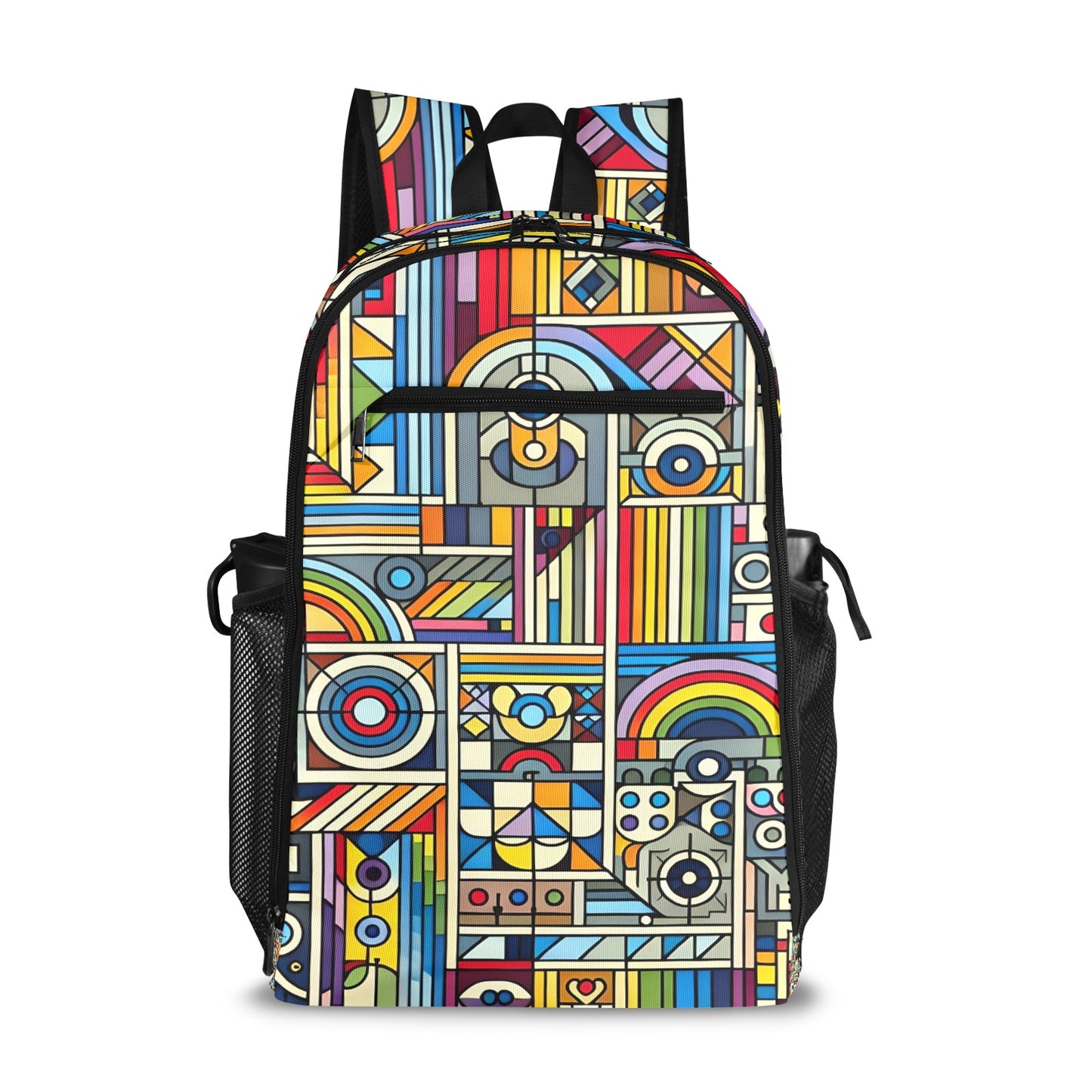 Rainbow Riot: Backpack with a Colorful Explosion