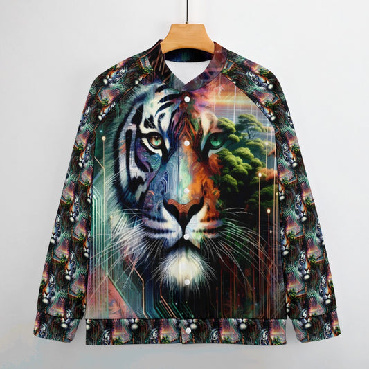 Cybernetic Jungle - All-Over-Print Baseball Jacket