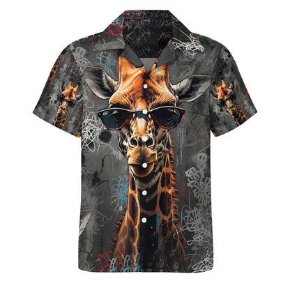 Streetwise Safari - Cuban Collar Shirt - A Wild Urban Adventure