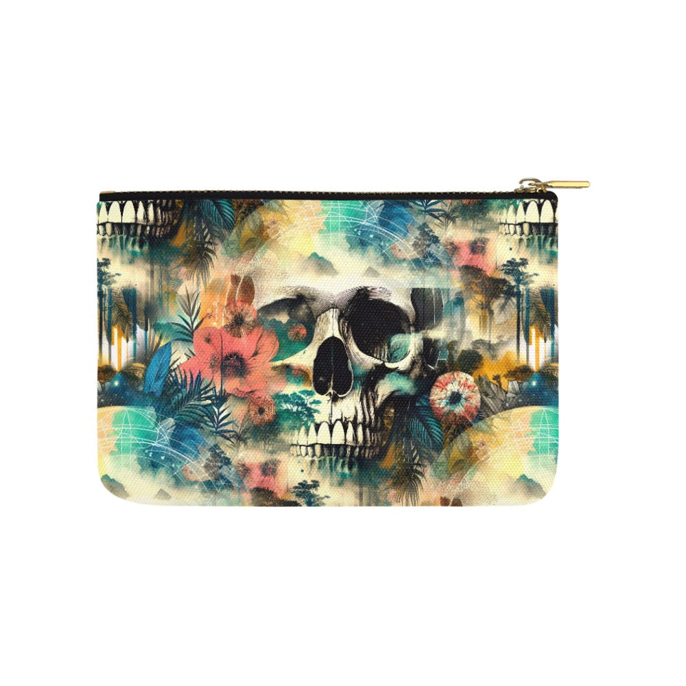 Spaced Out Skull - Cosmic Zip Pouch