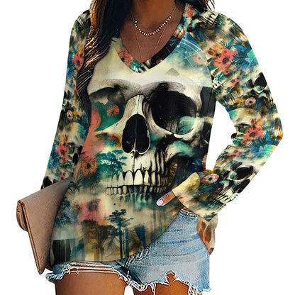 Spaced Out Skull - Women's Tee