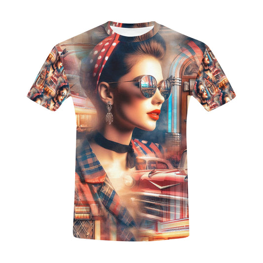 Rockabilly - Unisex All Over Print T-Shirt