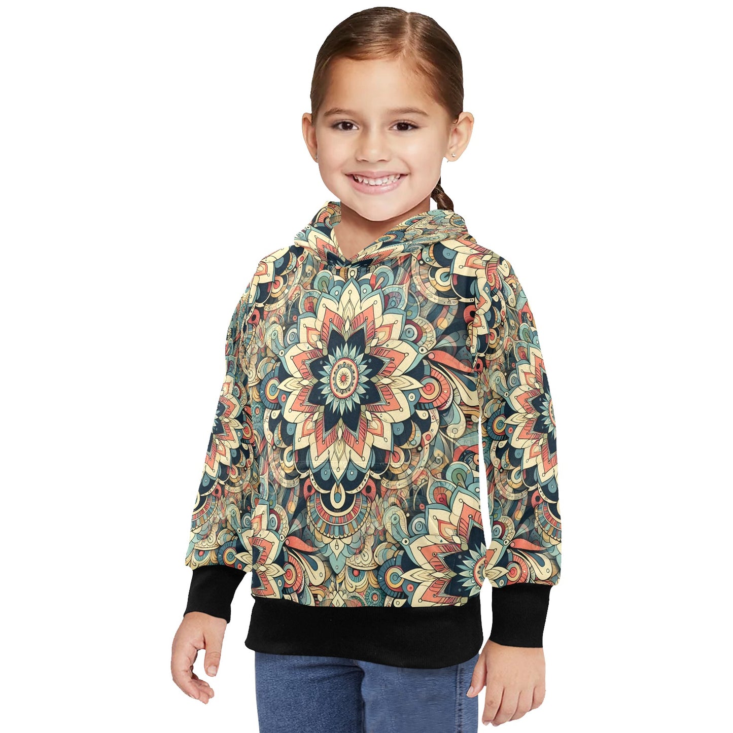 Visual Feast - Little Kids Hoodie - A Kaleidoscope of Colors - 2-7 years