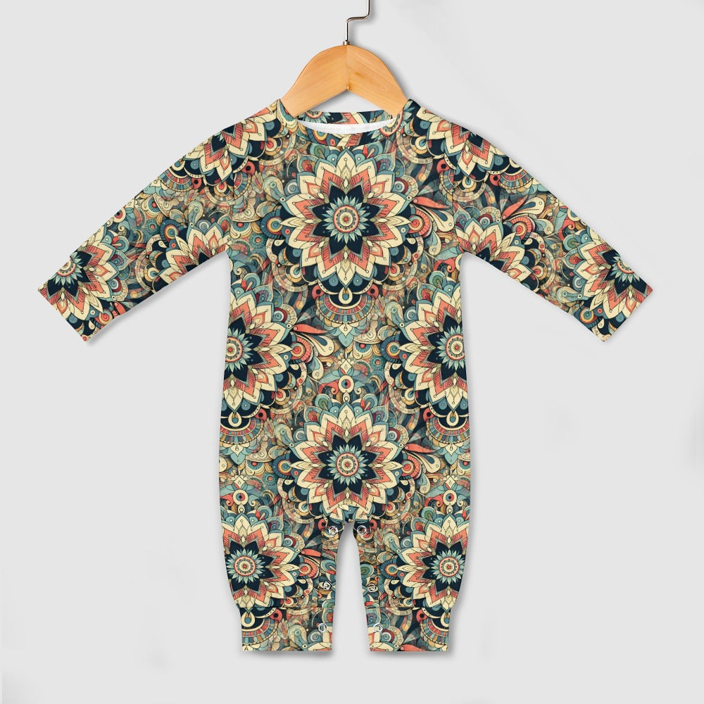 Visual Feast - Patterned Baby Onesie - A Kaleidoscope of Colors