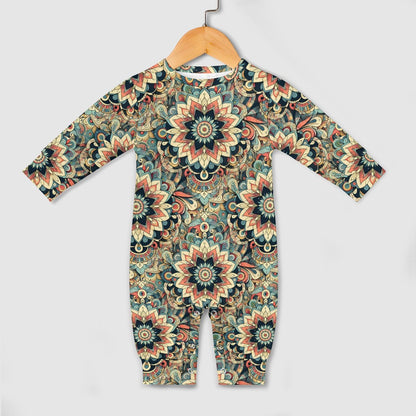 Visual Feast - Patterned Baby Onesie - A Kaleidoscope of Colors