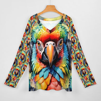 Macaw Beats - Vibrant Women's Tee